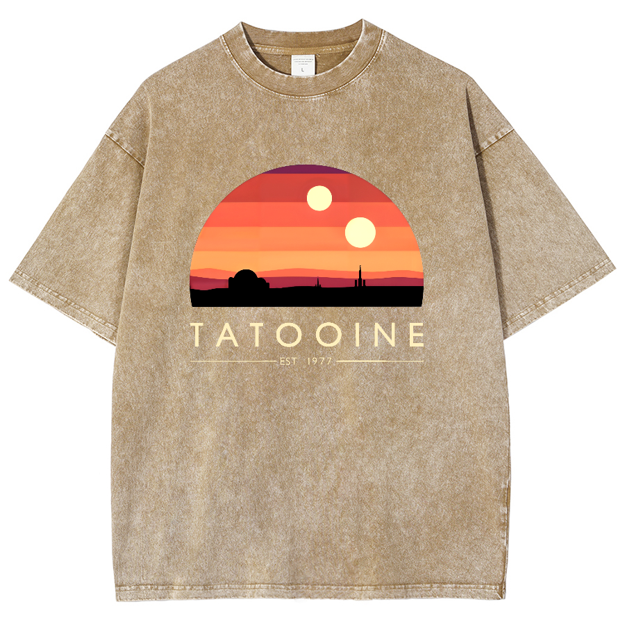 Tatooine Sunset Vintage Distressed T-shirt