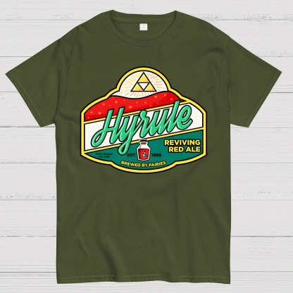 It's Dangerous to Go Sober, Take This-Hyrule Reviving Red Ale Geek T-Shirt