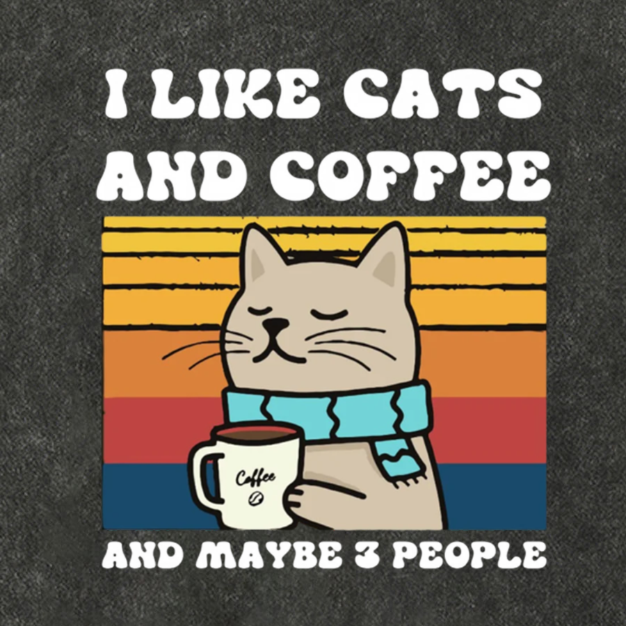 I Like Cats And Coffee And Maybe 3 People Funny Nerd Cotton Hat