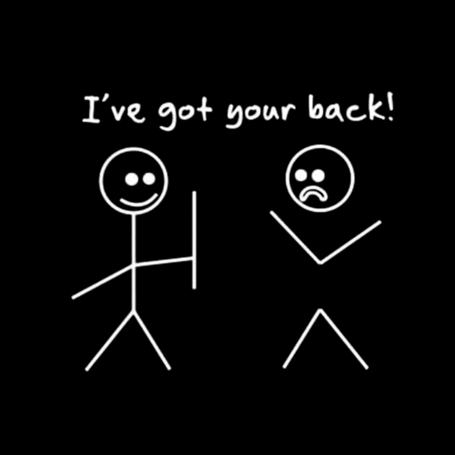 I Got Your Back Stick Friendship Novelty Irony Funny Geeky T-Shirt