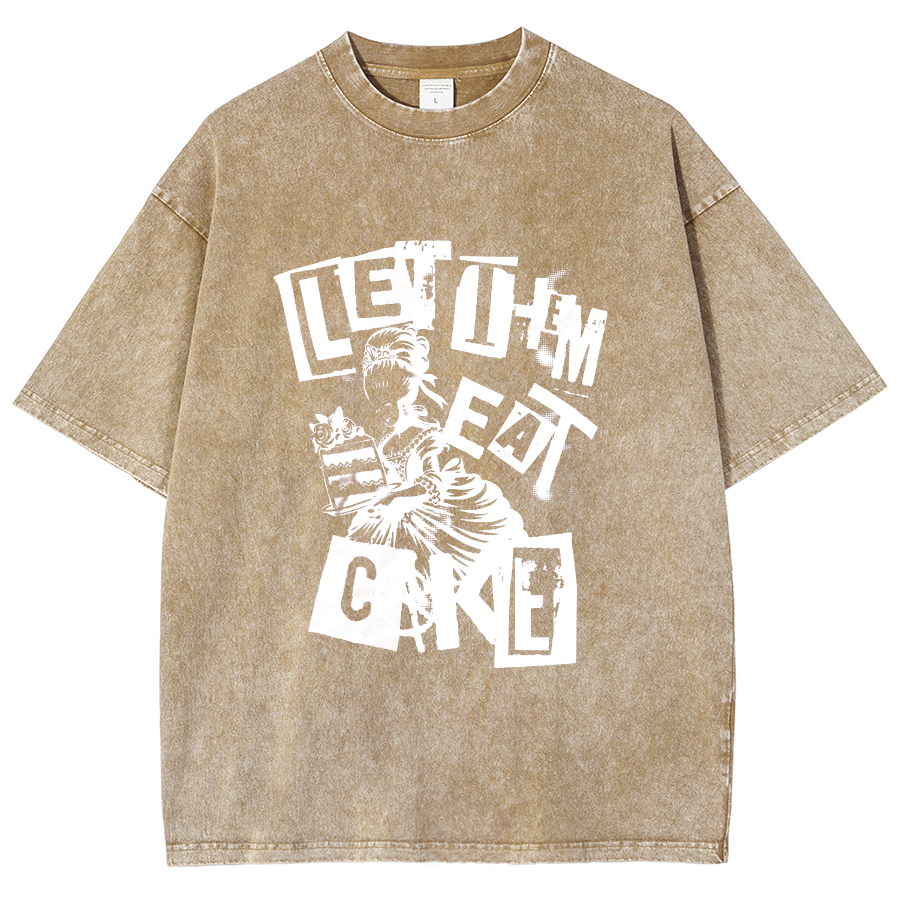 Let Them Eat Cake Vintage Distressed T-shirt
