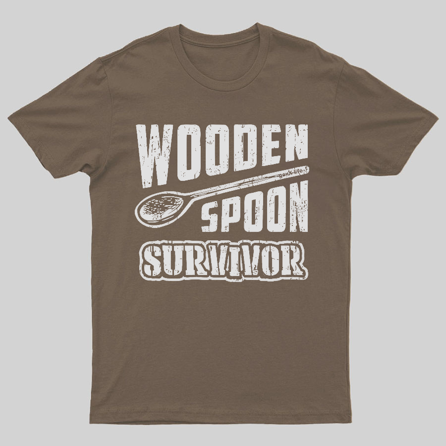 Wooden Spoon Survivor Geeky T-Shirt
