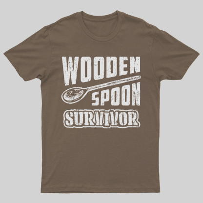 Wooden Spoon Survivor Geeky T-Shirt