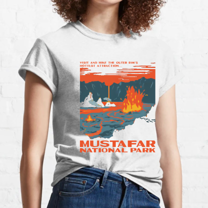 Mustafar National Park Nerdy T-Shirt