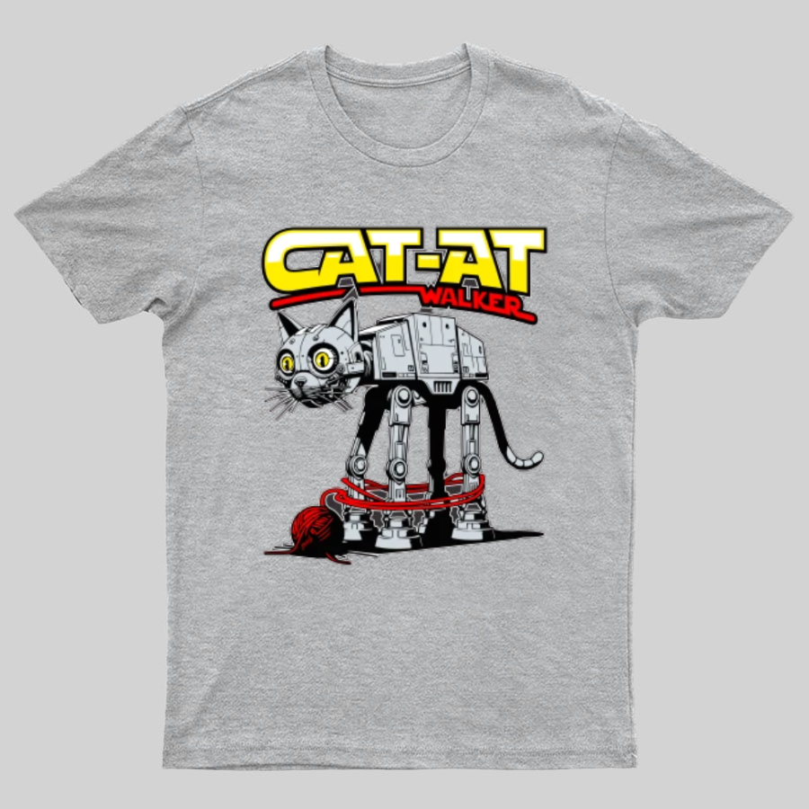 Funny Cat-at Walker, Cat Geeky T-Shirt
