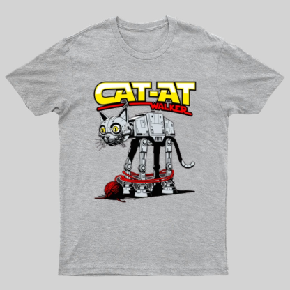 Funny Cat-at Walker， Cat Geeky T-Shirt