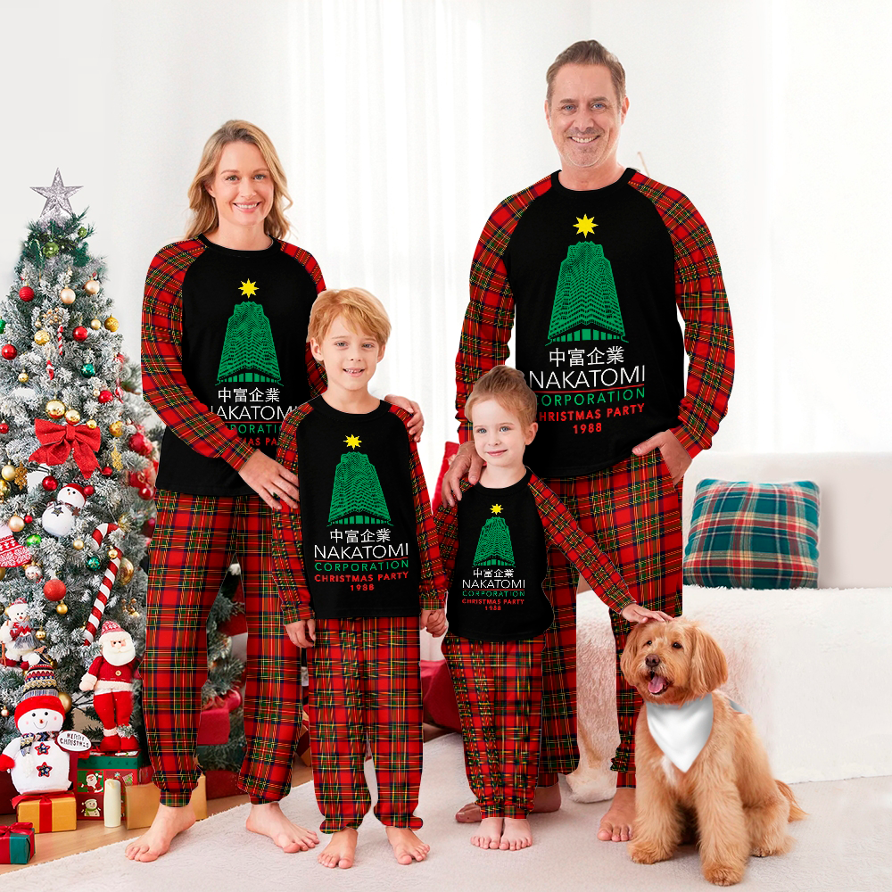 Die Hard Nakatomi Corporation Christmas Party Tower Family Christmas Pajamas Set