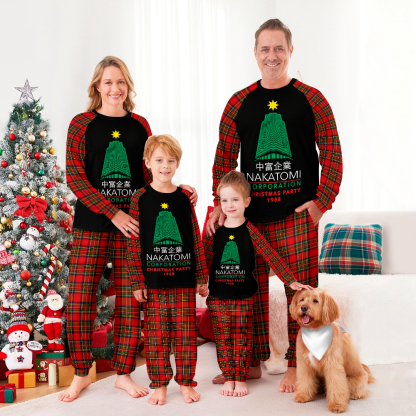 Die Hard Nakatomi Corporation Christmas Party Tower Family Christmas Pajamas Set