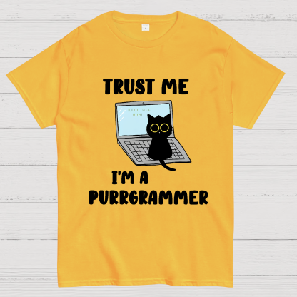 I'm A Purrgrammer Funny Cat Nerdy T-Shirt