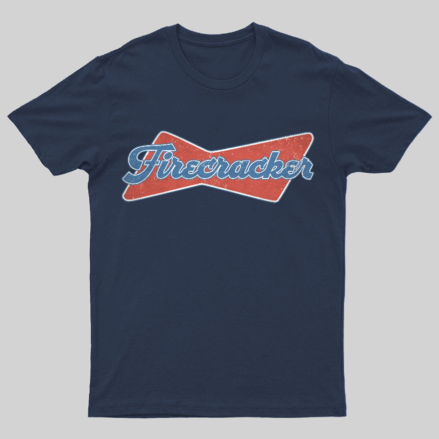 Firecracker Retro 4th july ndependence Day Geeky T-Shirt