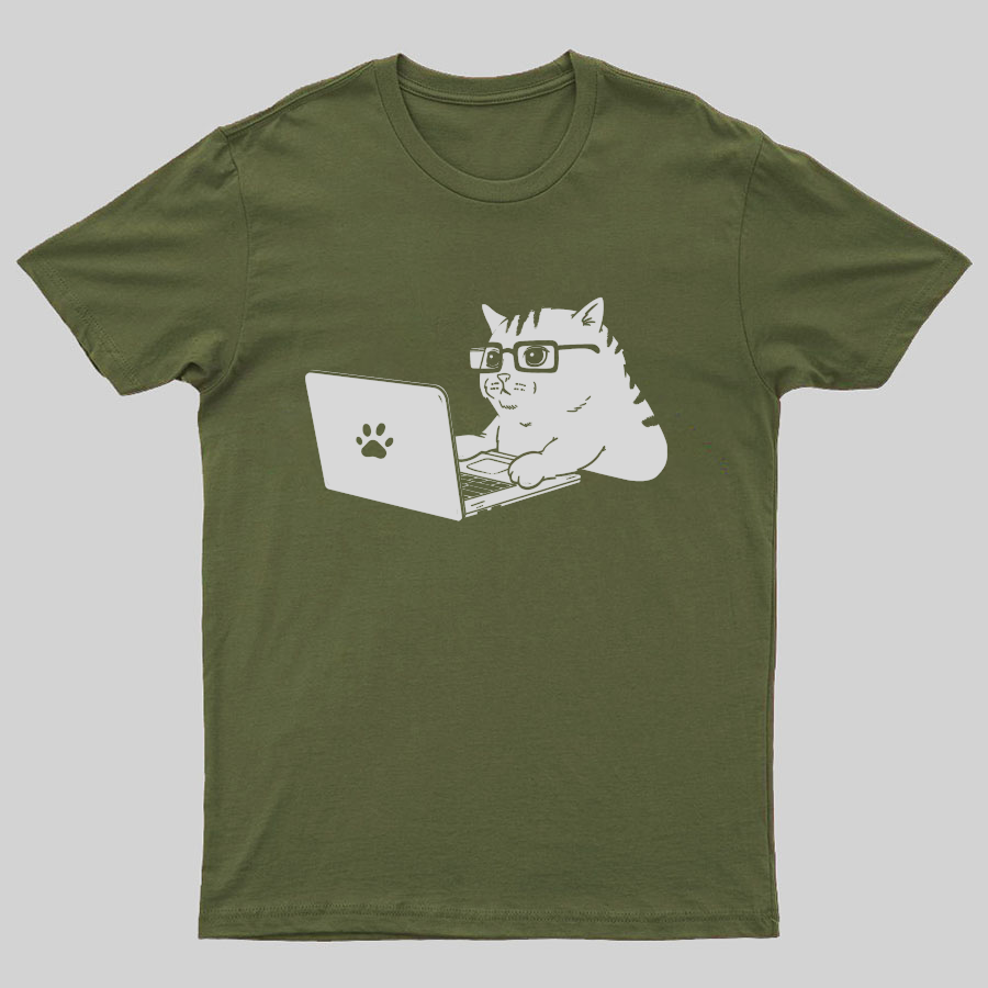 Cats & Computers Geeky T-Shirt