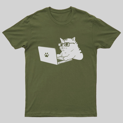 Cats & Computers Geeky T-Shirt