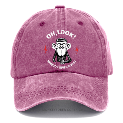 Oh Look Nobody Gives A Shit Washed Baseball Caps