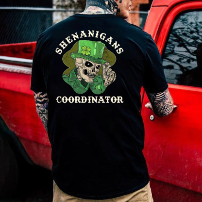 Shenanigans Coordinator St Patrick's Day Print T-shirt