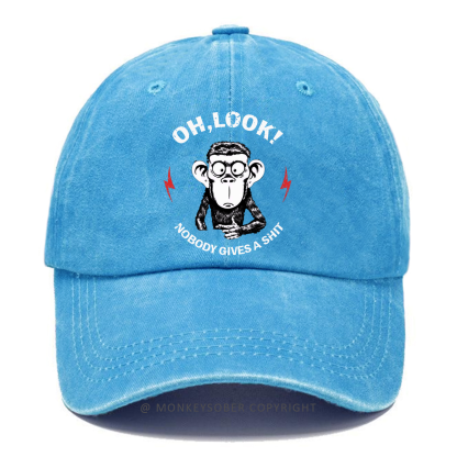 Oh Look Nobody Gives A Shit Washed Baseball Caps