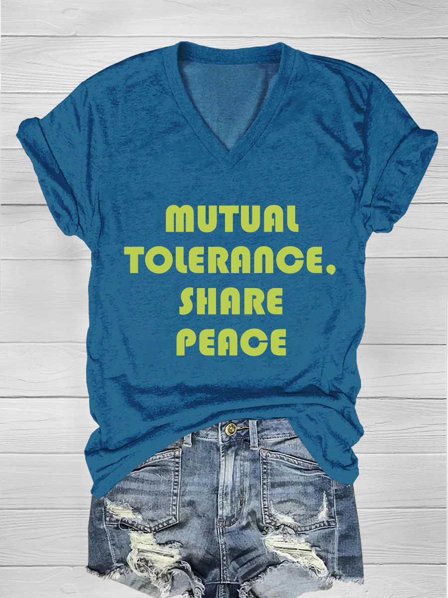 Mutual tolerance, share peace