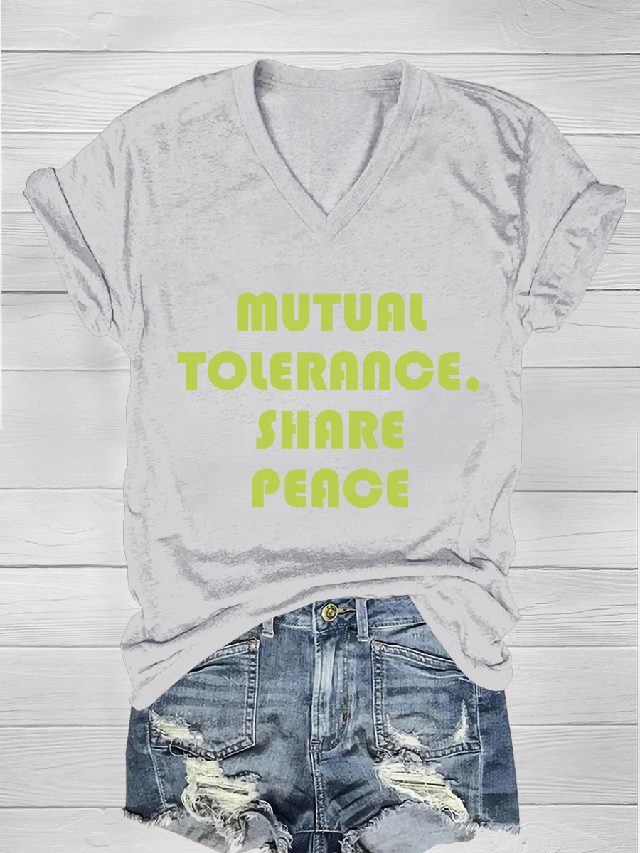 Mutual tolerance, share peace