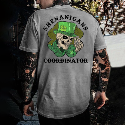 Shenanigans Coordinator St Patrick's Day Print T-shirt