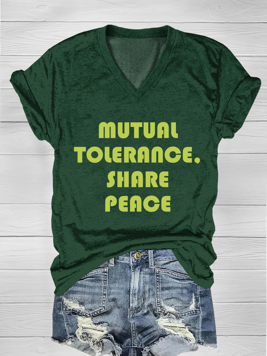 Mutual tolerance, share peace
