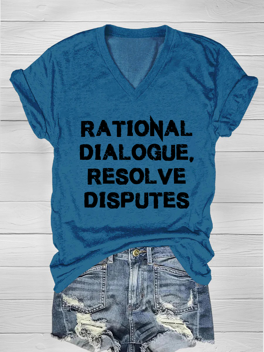 Rational dialogue, resolve disputes