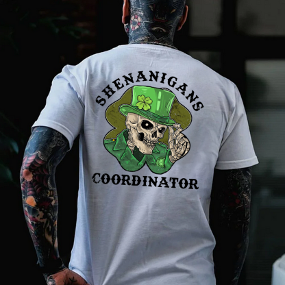 Shenanigans Coordinator St Patrick's Day Print T-shirt