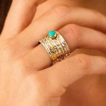 🎁Bohemian Gemstone Meditation Ring