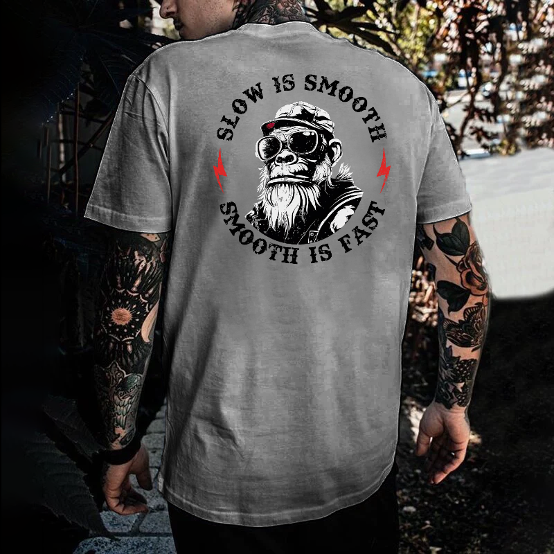 Slow is Smooth, Smooth is Fast Print T-shirt