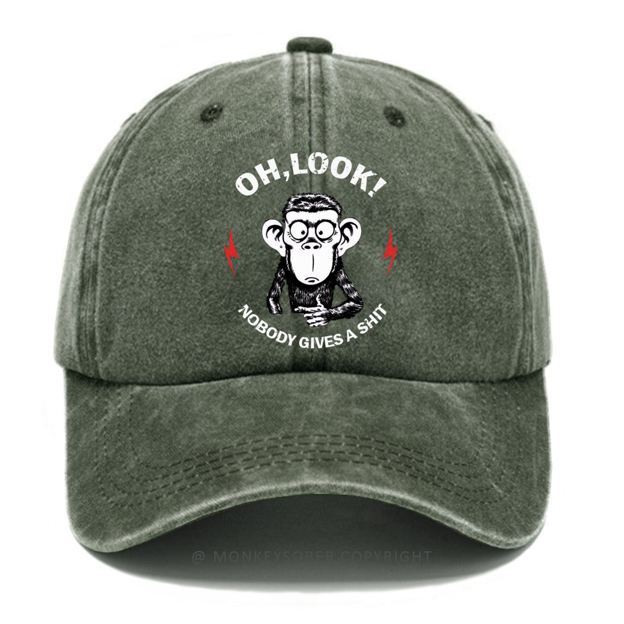 Oh Look Nobody Gives A Shit Washed Baseball Caps