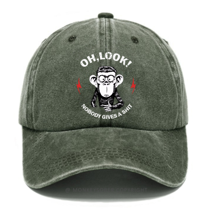 Oh Look Nobody Gives A Shit Washed Baseball Caps