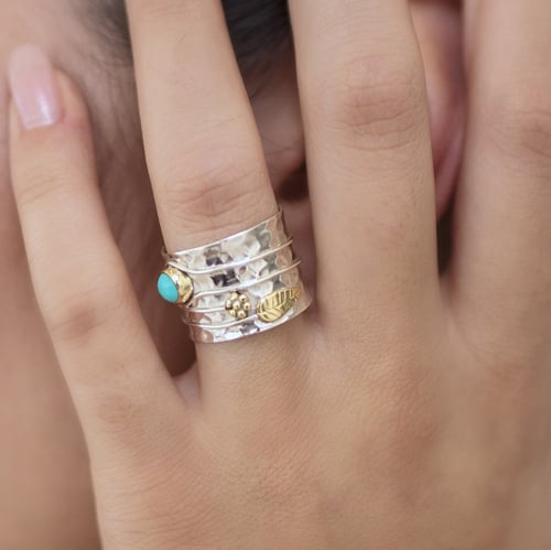 🎁Bohemian Gemstone Meditation Ring