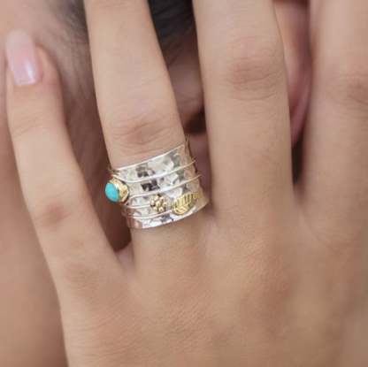 🎁Bohemian Gemstone Meditation Ring