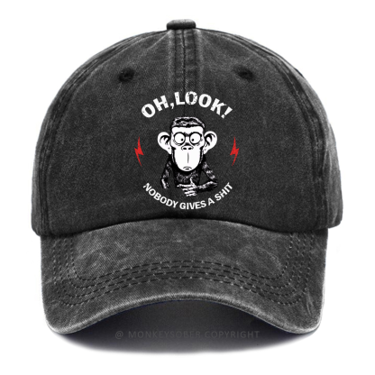 Oh Look Nobody Gives A Shit Washed Baseball Caps
