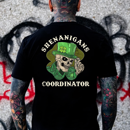 Shenanigans Coordinator St Patrick's Day Print T-shirt