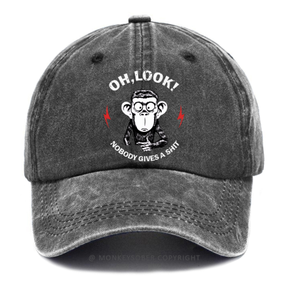 Oh Look Nobody Gives A Shit Washed Baseball Caps