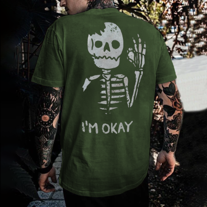 I'M OK SKULL T-shirt
