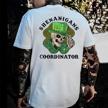 Shenanigans Coordinator St Patrick's Day Print T-shirt