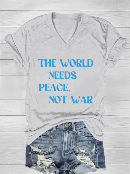 The world needs peace, not war