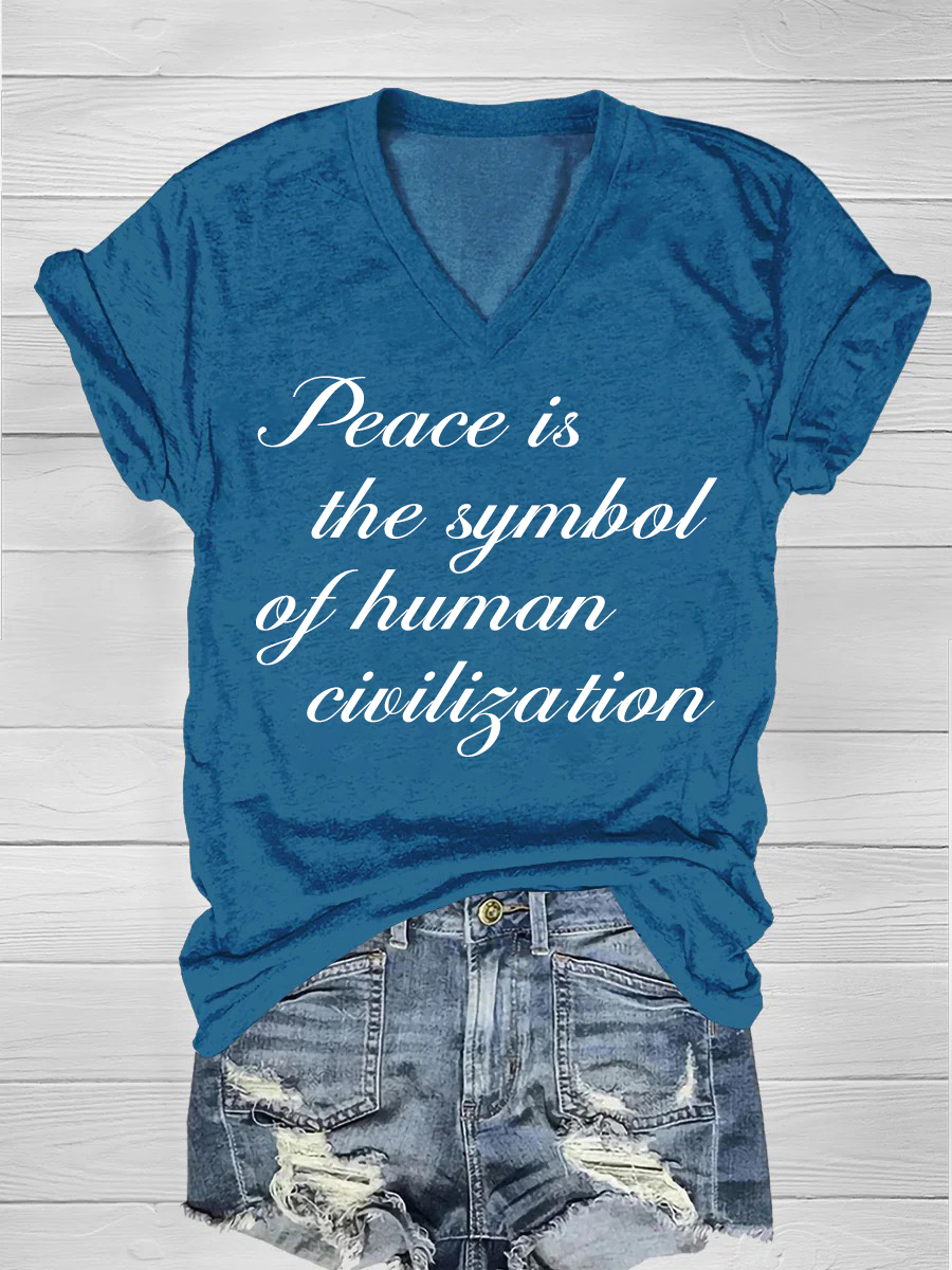 Peace is the symbol of human civilization