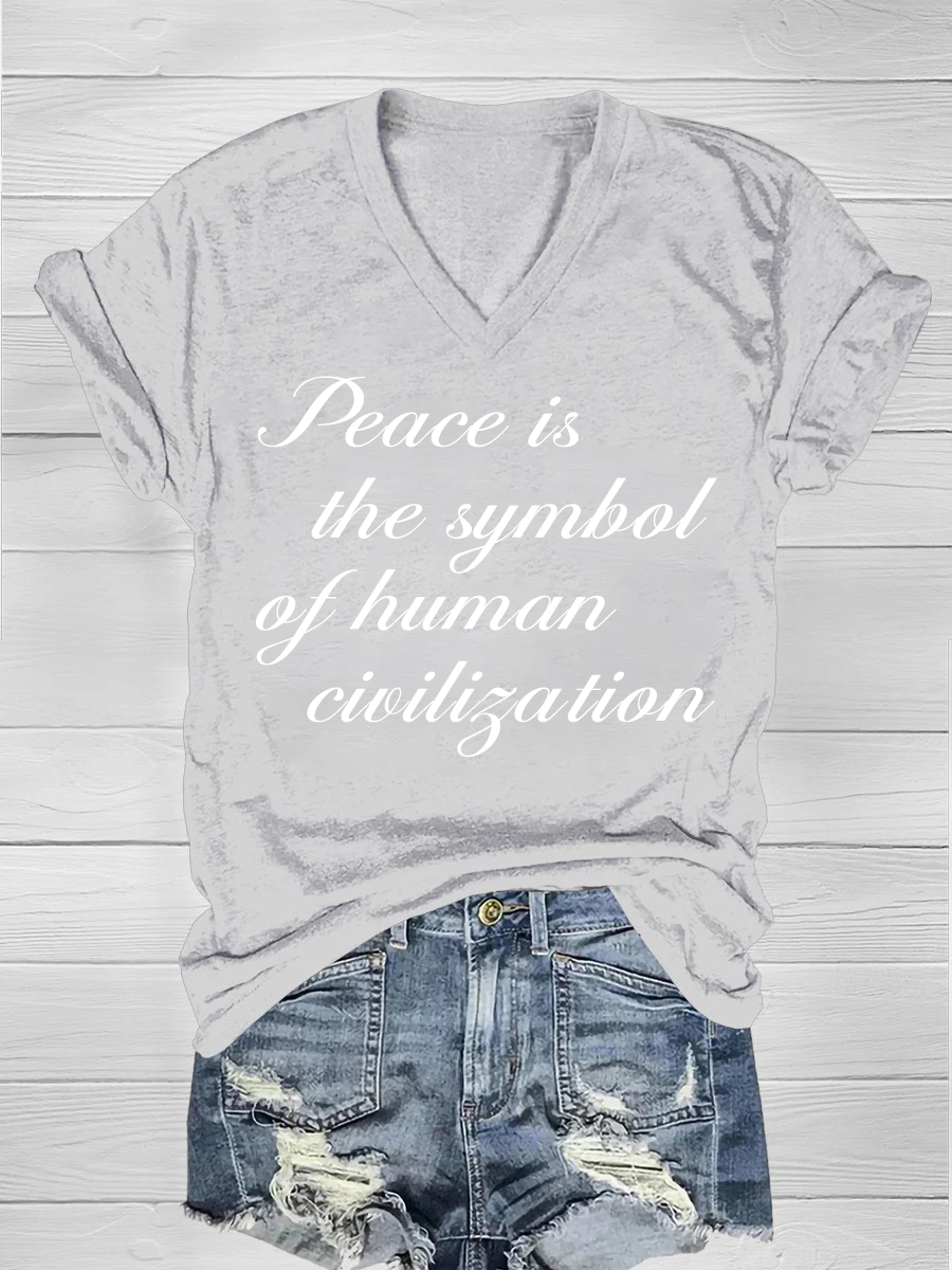 Peace is the symbol of human civilization