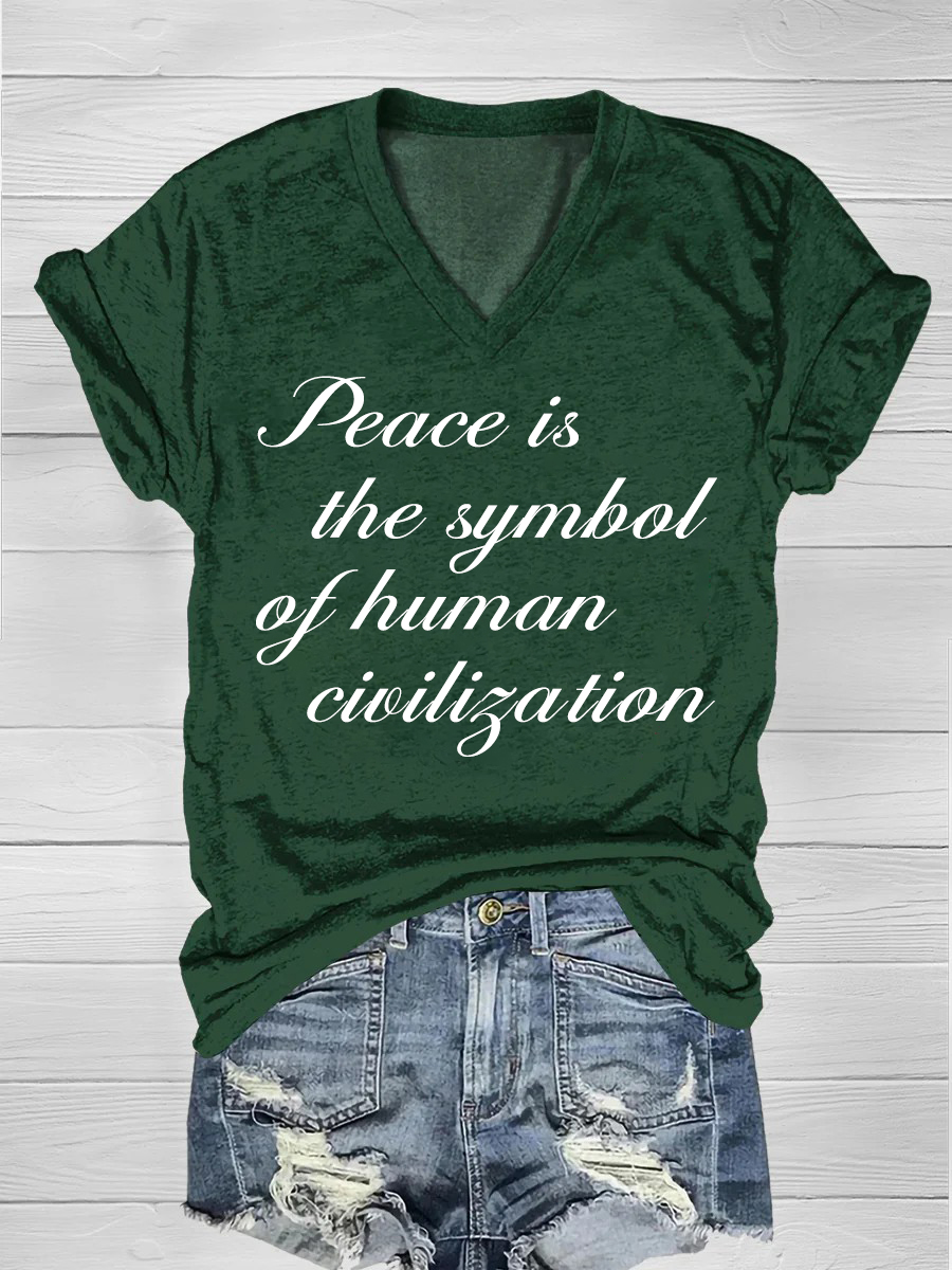 Peace is the symbol of human civilization