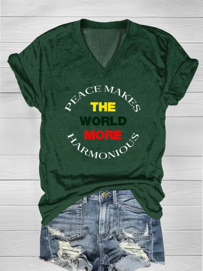 Peace makes the world more harmonious