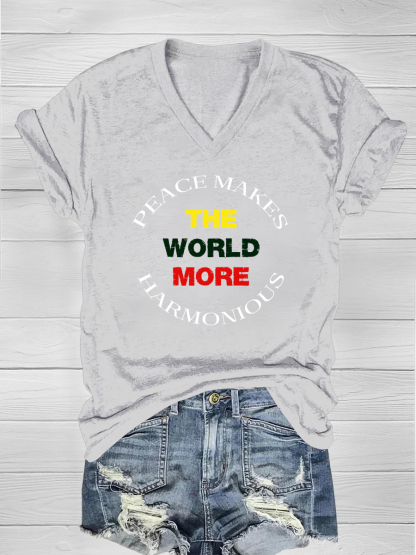 Peace makes the world more harmonious