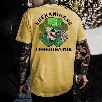 Shenanigans Coordinator St Patrick's Day Print T-shirt