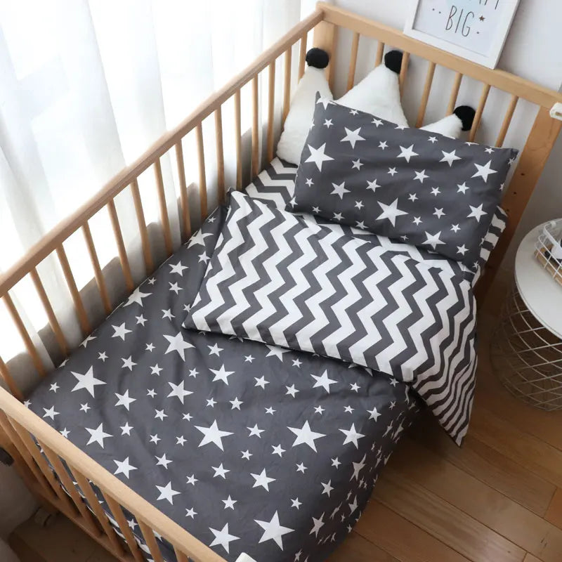 3Pcs Baby Bedding Set For Newborns