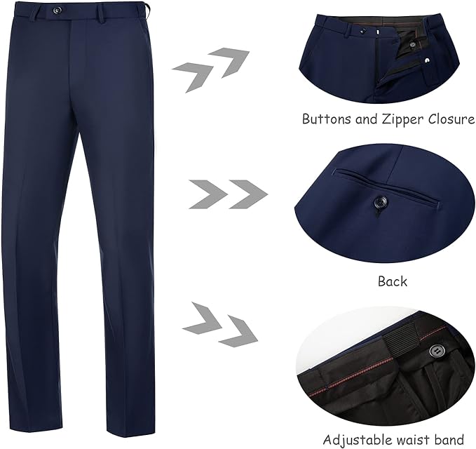 Mens Suit Slim Fit 3 Pieces Wedding Bussiness Suits for Men Formal Dress Jacket Vest Pants Set