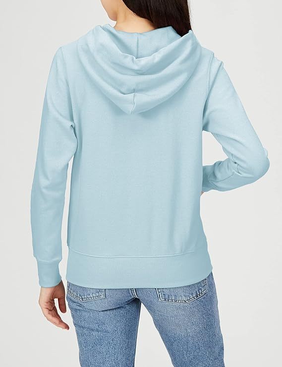 Women's Hoodie, Sweatshirt, Fleece Lining, UV Protection, One Point Logo, Zip Hooded Sweatshirt