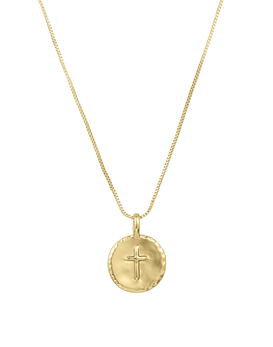 Cross Disc Necklace