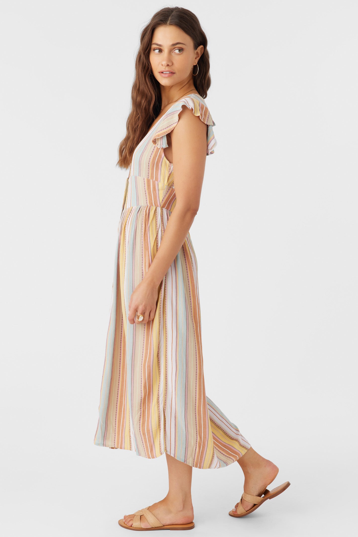 RAINEY STRIPE MIDI DRESS