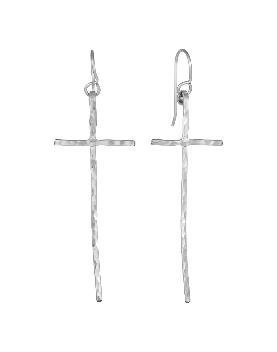 Skinny Cross Earrings