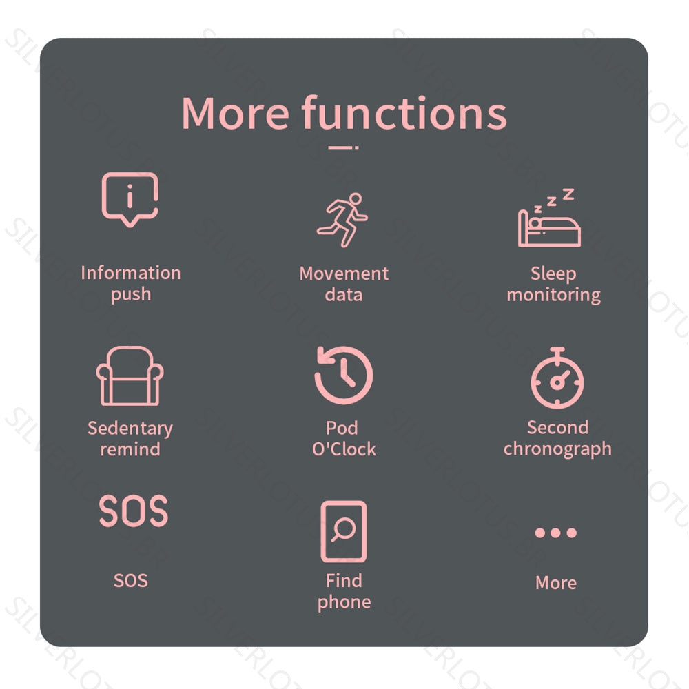 Smart Wristband BT Call S6 Heart Rate Blood Pressure Measurement